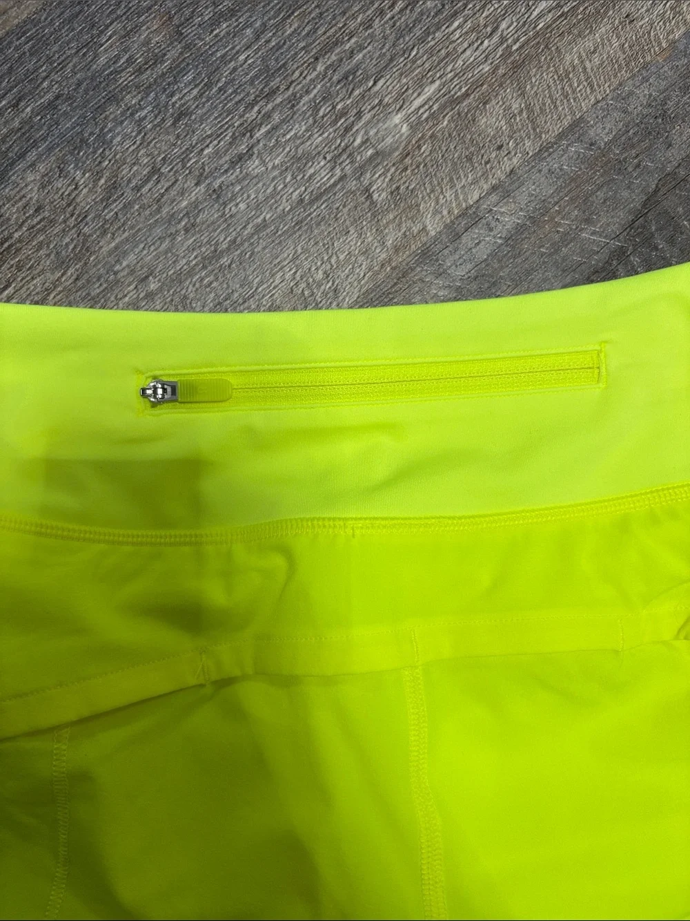 lululemon athletica Neon Yellow Athletic speed up shorts